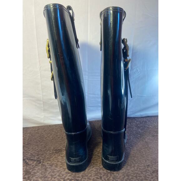 Coach rain boots size 6 - Picture 2 of 11